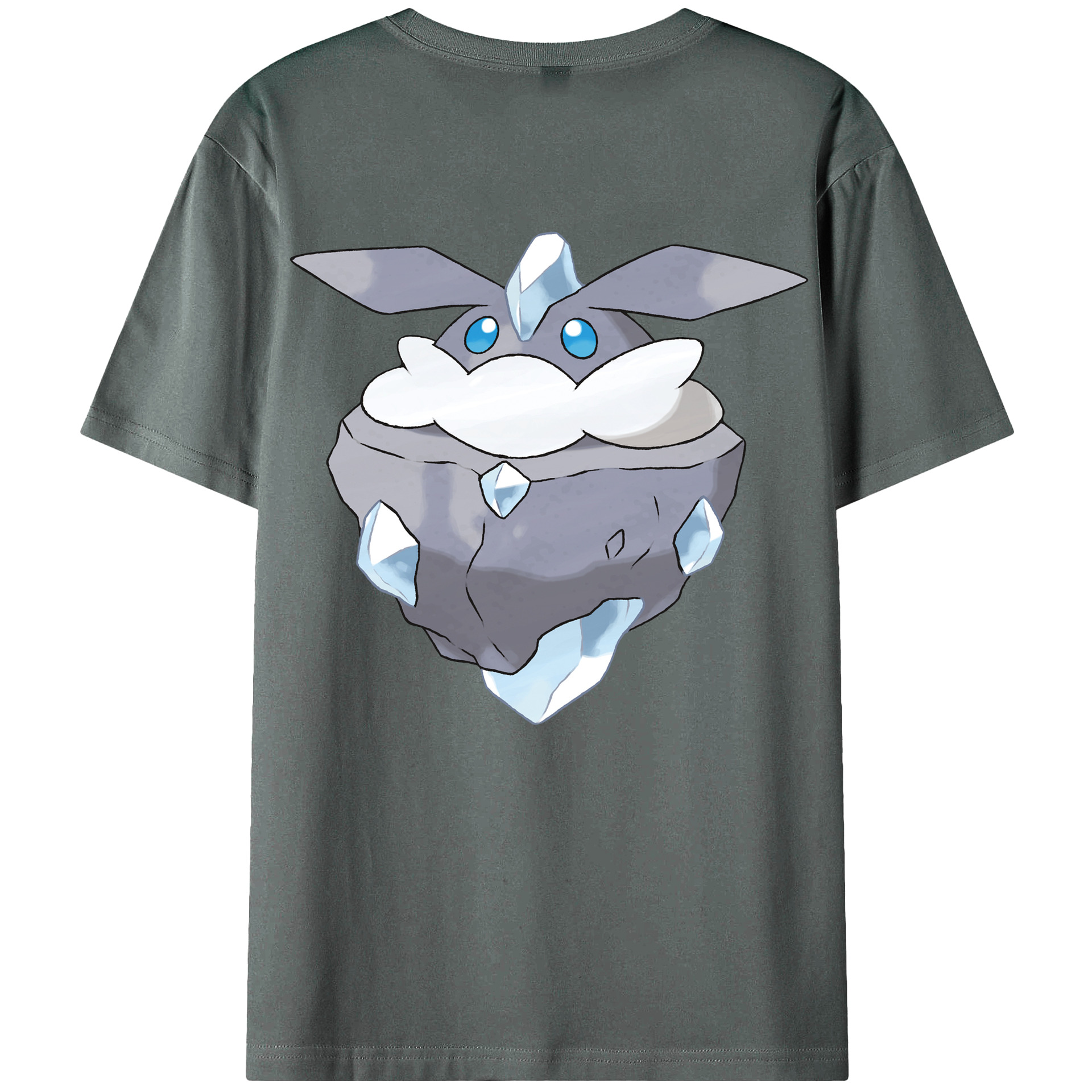 （画像用） ポケットモンスター Pokémon 綿100％ メンズ半袖Tシャツ（バックプリント） 通気性
